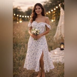 Miss Circle New York Blue Floral Dress